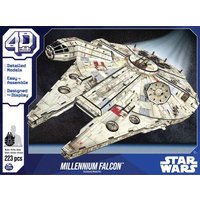4D Build - Star Wars Millennium Falcon - detailreicher 3D-Modellbausatz aus hochwertigem Karton, 223 Teile, für Star Wars Fans ab 12 Jahren 4D Build - Star Wars Millennium Falcon - detailreicher 3D-Modellbausatz aus hochwertigem Karton, 223 Teile, für Star Wars Fans ab 12 Jahren von Spin Master International B.V.