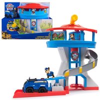PAW Patrol - Lookout Tower, über 50 cm hoch, Hauptquartier Spielset mit 1 Basis Polizei-Fahrzeug, 2 Chase Figuren und Zubehör von Spin Master International B.V.