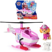 PAW Patrol Fire Rescue - Skyes Rettungshubschrauber mit Skye Hundefigur und Katzenfigur von Spin Master International S.a.r.l.