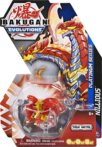 Bakugan Evolutions: Pack 1 Bakugan Die-Cast Staffel 4: Pyrus Nillious – 1 Bakugan-Kugel aus Metall mit 2 Bakucores und 2 Sammelkarten Bakugan Evolutions: Pack 1 Bakugan Die-Cast Staffel 4: Pyrus Nillious – 1 Bakugan-Kugel aus Metall mit 2 Bakucores und 2 Sammelkarten von Spin Master