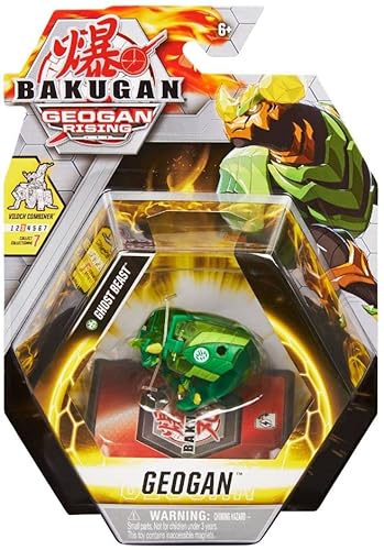 Bakugan Geogan Rising – Pack 1 Geogan Staffel 3: Ventus Ghost Beast – Bakugan Geogan Ball mit 2 BakuCores und 3 Sammelkarten von Spin Master