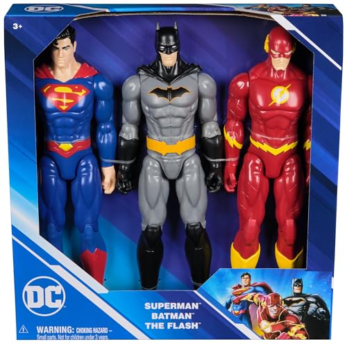 DC Comics 6072364 Batman, Superman und The Flash: Actionfiguren 30 cm – 6072364 – Superheldenspielzeug – Spielzeug für Kinder ab 3 Jahren DC Comics 6072364 Batman, Superman und The Flash: Actionfiguren 30 cm – 6072364 – Superheldenspielzeug – Spielzeug für Kinder ab 3 Jahren von Spin Master