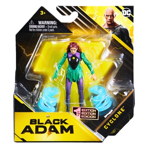 DC Comics Black Adam Movie Sammelfigur, 10 cm, bewegliche Actionfigur – Zyklon von Spin Master