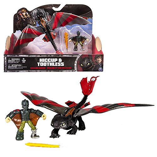 Dragons - Action Spiel Set - Drachen Ohnezahn mit beweglichen Flügeln & Hicks von Spin Master