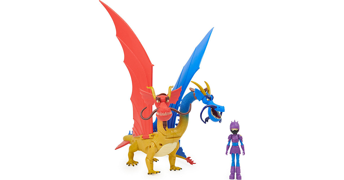 DreamWorks Dragons, große Wu und Wei- und Jun-Figur, The Nine Realms, Kinderspielzeug mehrfarbig von Spin Master