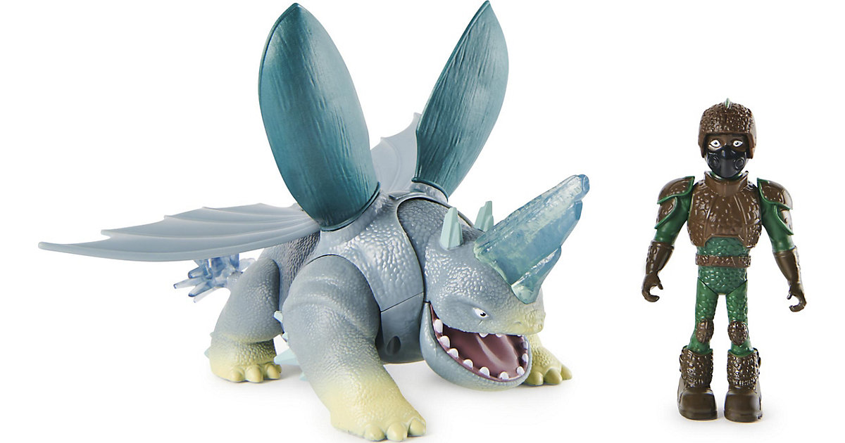DreamWorks Dragons „Die 9 Welten“ - Adventure Set mit Drache und Reiter Figur, D’Angelo und Plowhorn (Rammhorn), Kinder ab 4 Jahren mehrfarbig  Kinder von Spin Master