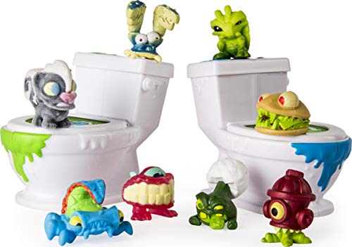 FLUSH FORCE 6037317 - Bizarre Bathroom 8er - Set, Klo - Set mit 8 Figuren, zum Sammeln von FLUSH FORCE