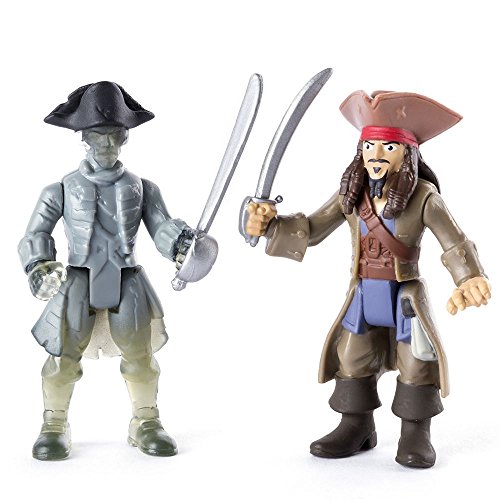 Fluch der Karibik - Spiel Figuren Set Jack Sparrow & Geister Pirat Salazars Rache von Spin Master