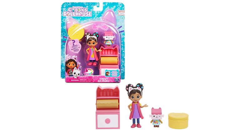 Gabby’s Dollhouse Cat-tivity Set, Art Studio - Bastel und Kunst Set mit Gabby und Baby Box, 2 Zubehörteilen, Überraschungsbox und Möbelstück, geeignet Kinder ab 3 Jahren mehrfarbig  Kinder von Spin Master