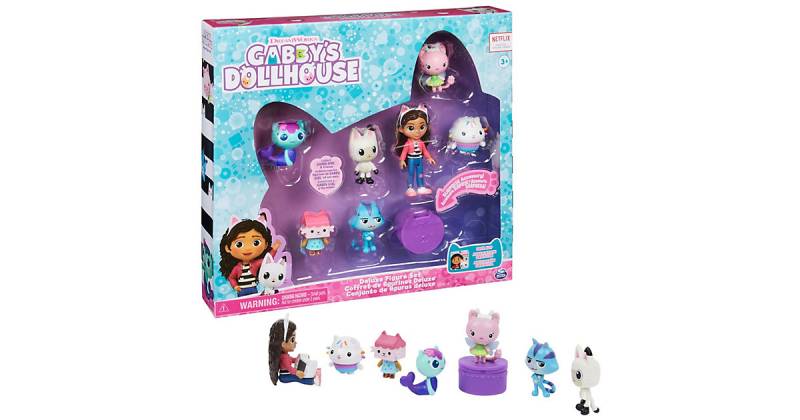 Gabby‘s Dollhouse, Figuren Geschenkset, Gabby mit 6 Katzenfiguren und 1 Cat Delivery Überraschungsbox, geeignet Kinder ab 3 Jahren mehrfarbig  Kinder von Spin Master