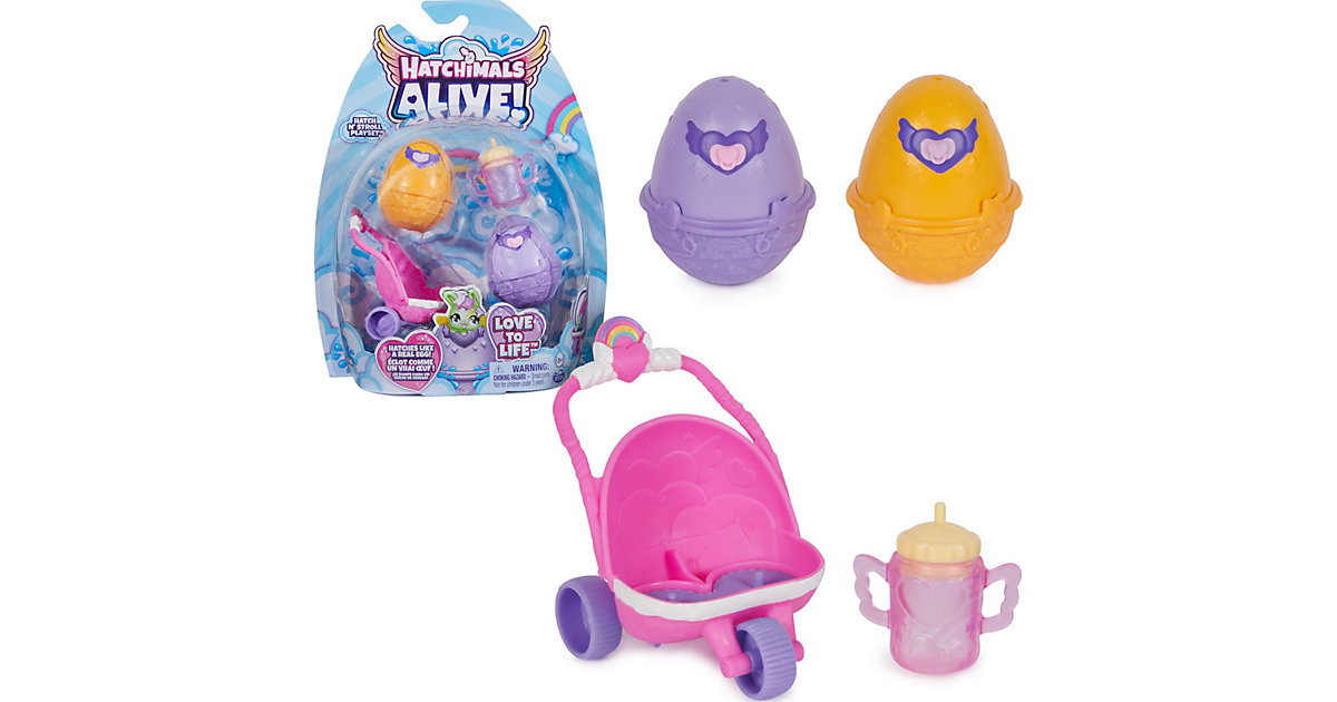 Hatchimals Alive Zwillingswagen Spielset mehrfarbig von Spin Master
