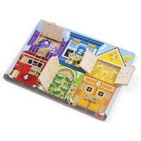 Melissa & Doug Motoriktafel Schlösser und Riegel von Amigo Spiel und Freizeit