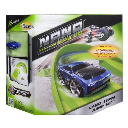 Nano Speed 6020012 - Stunt Set Berm Jump mit Auto von Spin Master