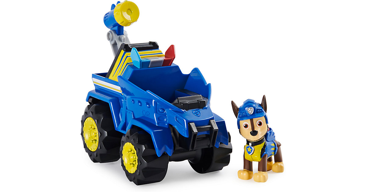 PAW Patrol Dino Rescue Chases Basis Fahrzeug mit Rückzieh-Mechanismus, inklusive Hundefigur und Überraschungs-Dino, Spielzeug Kinder ab 3 Jahren blau-kombi Kleinkinder PAW Patrol Dino Rescue Chases Basis Fahrzeug mit Rückzieh-Mechanismus, inklusive Hundefigur und Überraschungs-Dino, Spielzeug Kinder ab 3 Jahren blau-kombi Kleinkinder von Spin Master