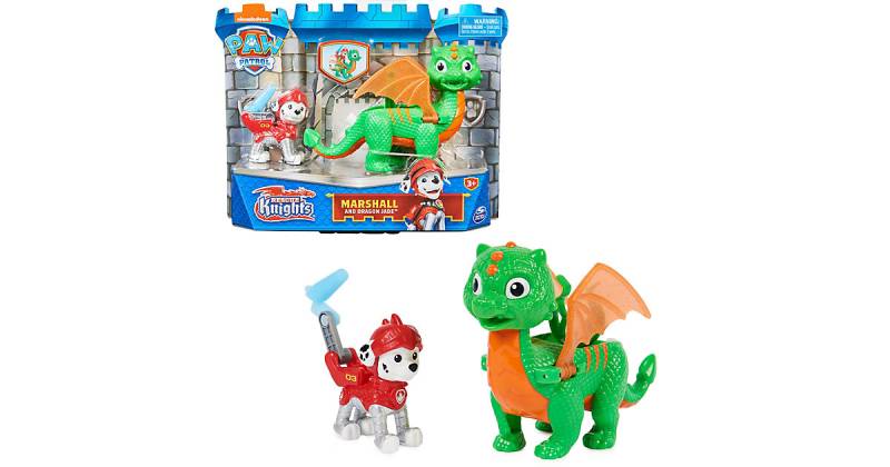 Paw Patrol, Rescue Knights Marshall und Dragon Jade Actionfiguren-Set, Spielzeug geeignet Kinder ab 3 Jahren mehrfarbig  Kleinkinder von Spin Master