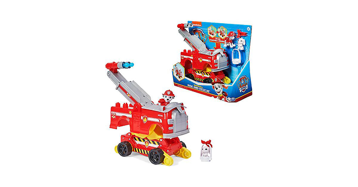 Paw Patrol Marshalls Rise and Rescue verwandelbares Spielzeugauto mit Actionfiguren und Zubehör, ab 3 Jahren, Polizeifahrzeug, Kinderspielzeug Paw Patrol Marshalls Rise and Rescue verwandelbares Spielzeugauto mit Actionfiguren und Zubehör, ab 3 Jahren, Polizeifahrzeug, Kinderspielzeug von Spin Master
