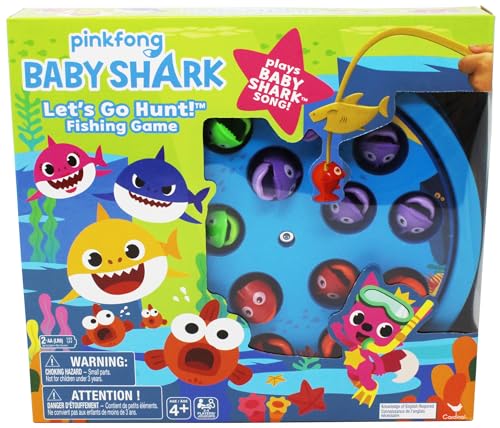 Pinkfong Baby Shark Let's Go Hunt-Angelspiel – spielt den Baby Shark-Song von Spin Master