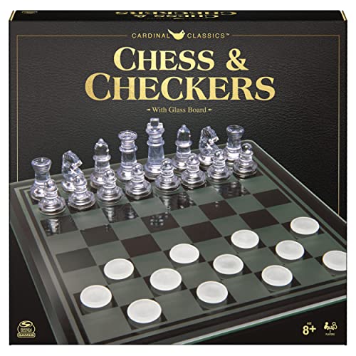 Spiel Schach & Dame mit Glasbrett Spiel Schach & Dame mit Glasbrett von Spin Master