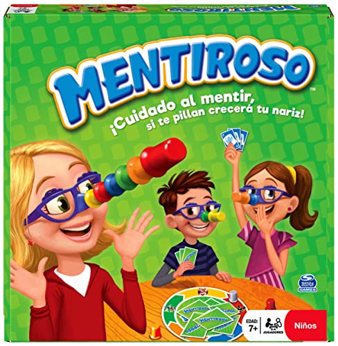 Spin Master 6065110 Table Games Liar Tischspiel mit lustiger Brille und Karten Familien-2-6 Spieler-6065110-Brettspiele Kinder ab 7 Jahren, bunt, Einheitsgröße von Games