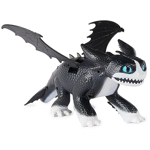 Dreamworks Dragons Interactive Fire and Flight Thunder-Figur (deutsch: Donner) mit Licht- und Geräuscheffekten, 30,4cm groß, Kinderspielzeug ab 4 Jahren von Spin Master