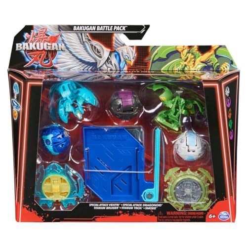Spin Master Bakugan Blue Base Battle Pack Actionfiguren-Set, Special Attack Ventri, Special Attack Dragonoid, Titanium Bruiser, Titanium Trox, Smoke, 6066988 Spin Master Bakugan Blue Base Battle Pack Actionfiguren-Set, Special Attack Ventri, Special Attack Dragonoid, Titanium Bruiser, Titanium Trox, Smoke, 6066988 von Spin Master