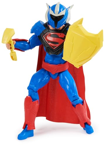 DC Comics Superman Man of Steel Action-Figur, 30 cm, voll bewegliche Figur mit 9 Ausrüstungsteilen für spannendes Rollenspiel, Spielzeug für Kinder ab 4 Jahren von Spin Master