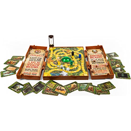 Spin Master Jumanji Brettspiel mit Videocenter für Familien und Kinder ab 8 Jahren, Mehrfarbig, Einheitsgröße (6061778) — englische Version von Spin Master Games