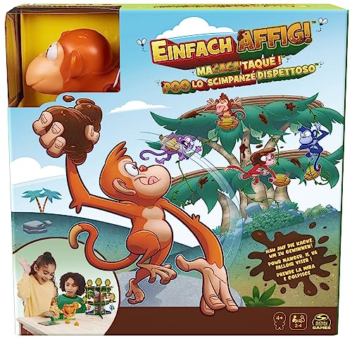 Spin Master Games - Einfach affig - Das witzige Kinderspiel mit fliegenden Knet-Kugeln - Wer Holt die meisten Bananen vom Baum? Für 2-4 geschickte Affenfreunde ab 4 Jahren Spin Master Games - Einfach affig - Das witzige Kinderspiel mit fliegenden Knet-Kugeln - Wer Holt die meisten Bananen vom Baum? Für 2-4 geschickte Affenfreunde ab 4 Jahren von Spin Master Games