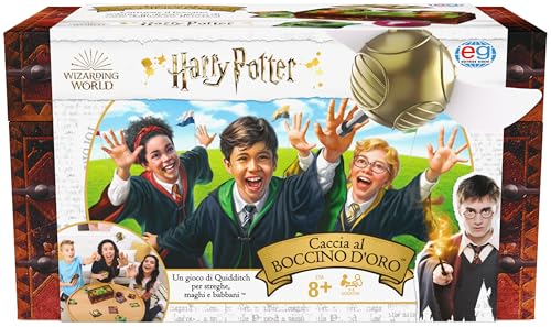 Harry Potter Goldene Schnatzsuche, Quidditch-Spiel für Hexen, Zauberer und Muggel, Spiel für die ganze Familie, ab 8 Jahren von Spin Master Games