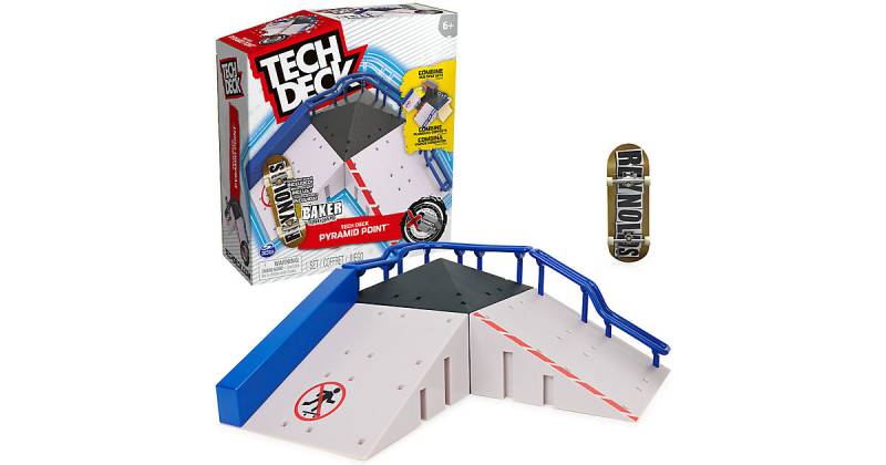 Tech Deck, Pyramid Point, X-Connect Park Creator, anpassbares und aufbaubares Rampenset mit besonderem Fingerboard, Kinderspielzeug Jungen und Mädchen mehrfarbig  Kinder von Spin Master