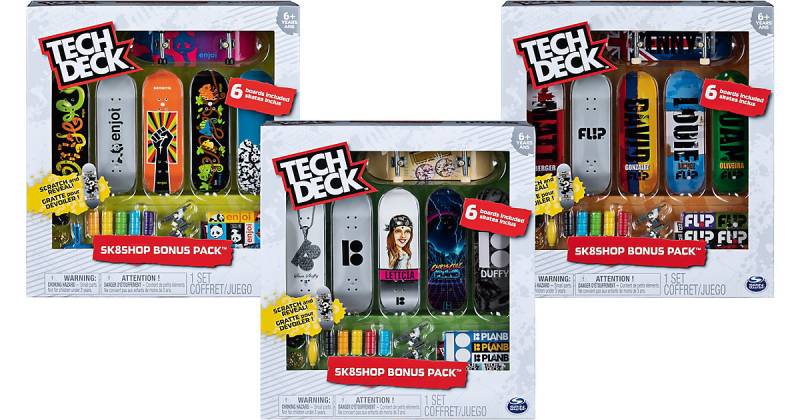 Tech Deck Sk8 Shop Set 6 Fingerboards zum Sammeln, perfekter Einstieg, mit Zubehör von Spin Master