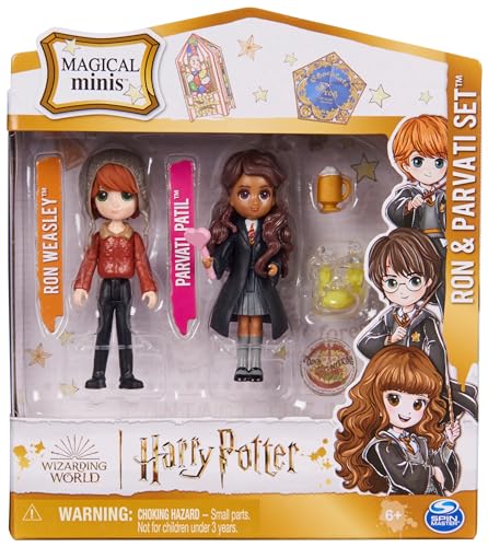 Wizarding World Harry Potter - Spielset mit Ron Weasley und Parvati Patil Sammelfiguren, Spielzeug für Kinder ab 5 Jahren, Fanartikel von Wizarding World