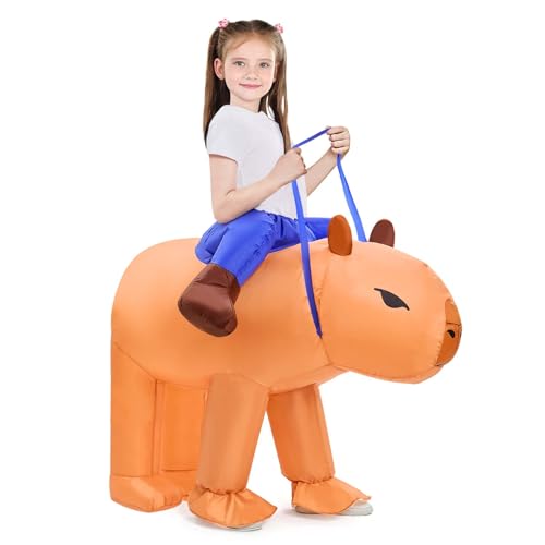 Spinosaurus Aufblasbares Capybara-Kostüm für Kinder, lustiges aufblasbares Kostüm für Kinder für Halloween von Spinosaurus