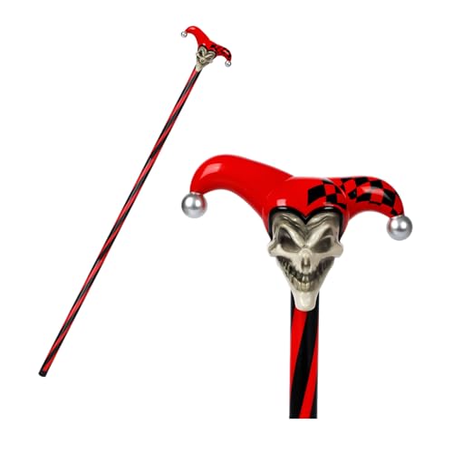 Spinosaurus Narrenstange, Halloween-Clown-Kostüm, Zubehör, Kunststoff, Joker-Stab, Clown, Cosplay, Zauberstab, Maskerade, Requisite, 119,4 cm von Spinosaurus
