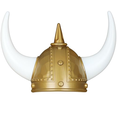Spinosaurus Wikinger Helm für Erwachsene Mittelalter Wikinger Horn Mütze Römerhelm Wikinger Kostüm Zubehör für Karneval,Halloween,Fastnacht,Mottoparty von Spinosaurus