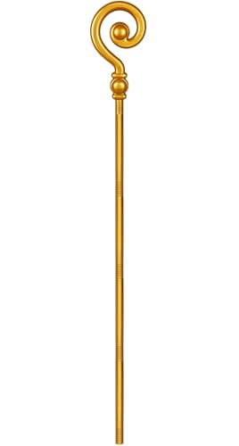 Spinosaurus Zauberstab, 140 cm, goldfarbener Stab, ausziehbare Kunststoff-Staff-Requisite, magisches Kostüm, Zubehör, Cosplay-Stangenrequisite Spinosaurus Zauberstab, 140 cm, goldfarbener Stab, ausziehbare Kunststoff-Staff-Requisite, magisches Kostüm, Zubehör, Cosplay-Stangenrequisite von Spinosaurus