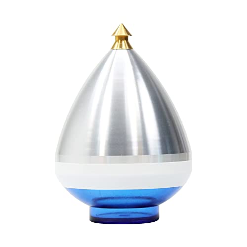 Spintastics Quicksilver Hybrid Kreisel – Feste Spitze (Silber und Blau) von Spintastics
