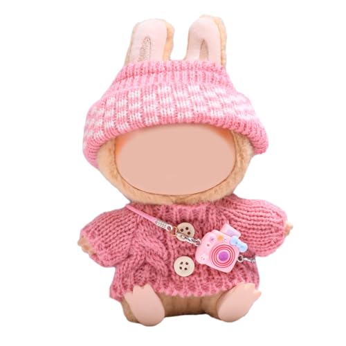 3-teilige Kleidung und Zubehör für 17 cm große Puppen, inklusive Strickmütze, Pullovertasche oder Kamera für Mädchen, Jungen, Kindergeburtstagsgeschenk, 17 cm Puppenkleidungsset für Puppenzubehör 3-teilige Kleidung und Zubehör für 17 cm große Puppen, inklusive Strickmütze, Pullovertasche oder Kamera für Mädchen, Jungen, Kindergeburtstagsgeschenk, 17 cm Puppenkleidungsset für Puppenzubehör von SpirWoRchlan