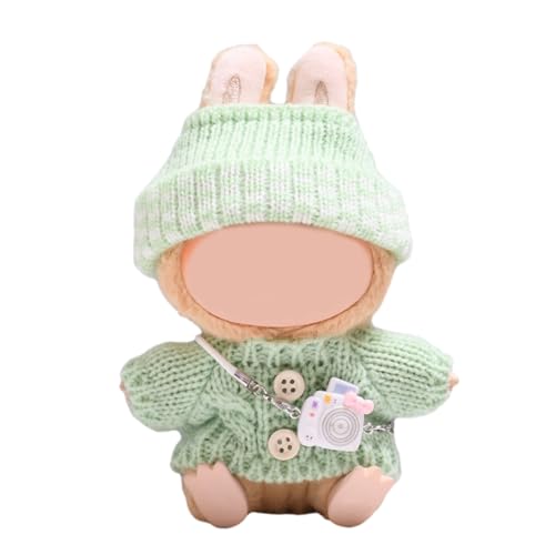 3-teilige Kleidung und Zubehör für 17 cm große Puppen, inklusive Strickmütze, Pullovertasche oder Kamera für Mädchen, Jungen, Kindergeburtstagsgeschenk, 17 cm Puppenkleidungsset für Puppenzubehör 3-teilige Kleidung und Zubehör für 17 cm große Puppen, inklusive Strickmütze, Pullovertasche oder Kamera für Mädchen, Jungen, Kindergeburtstagsgeschenk, 17 cm Puppenkleidungsset für Puppenzubehör von SpirWoRchlan