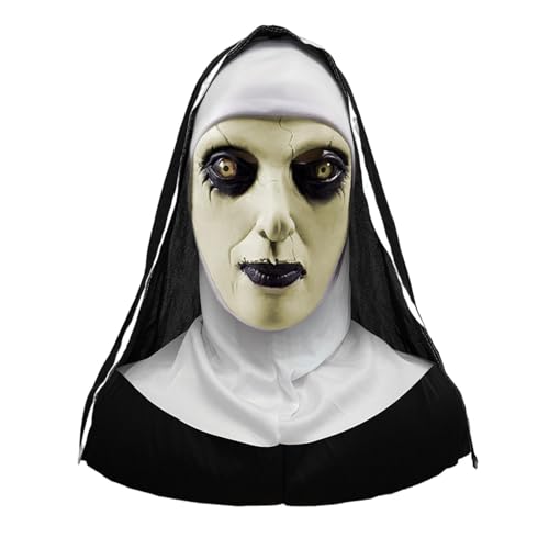 Halloween-Horror-Schrei-Maske, Geister-Gesichtsmaske für Kinder und Erwachsene, Unisex, geeignet für Spukhäuser, Halloween-Maske, Naturlatex, gruselige Totenkopf-Maske, Horror, Vollkopfmaske Halloween-Horror-Schrei-Maske, Geister-Gesichtsmaske für Kinder und Erwachsene, Unisex, geeignet für Spukhäuser, Halloween-Maske, Naturlatex, gruselige Totenkopf-Maske, Horror, Vollkopfmaske von SpirWoRchlan