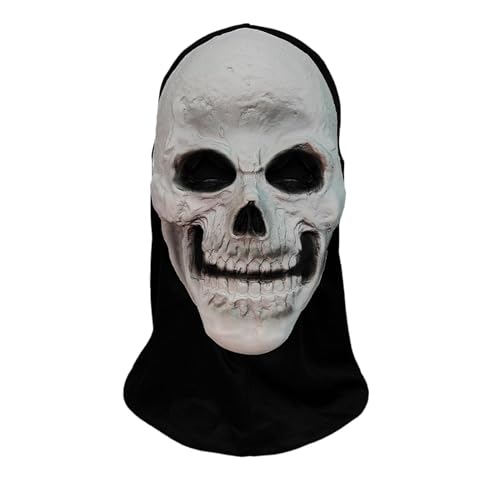 Halloween-Horror-Schrei-Maske, Geister-Gesichtsmaske für Kinder und Erwachsene, Unisex, geeignet für Spukhäuser, Halloween-Maske, Naturlatex, gruselige Totenkopf-Maske, Horror, Vollkopfmaske Halloween-Horror-Schrei-Maske, Geister-Gesichtsmaske für Kinder und Erwachsene, Unisex, geeignet für Spukhäuser, Halloween-Maske, Naturlatex, gruselige Totenkopf-Maske, Horror, Vollkopfmaske von SpirWoRchlan