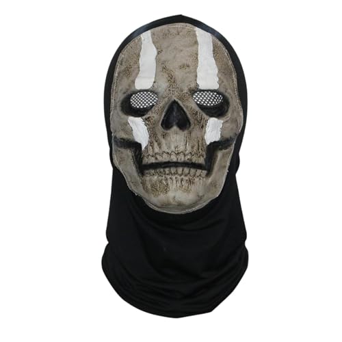 Halloween-Horror-Schrei-Maske, Geister-Gesichtsmaske für Kinder und Erwachsene, Unisex, geeignet für Spukhäuser, Halloween-Maske, Naturlatex, gruselige Totenkopf-Maske, Horror, Vollkopfmaske Halloween-Horror-Schrei-Maske, Geister-Gesichtsmaske für Kinder und Erwachsene, Unisex, geeignet für Spukhäuser, Halloween-Maske, Naturlatex, gruselige Totenkopf-Maske, Horror, Vollkopfmaske von SpirWoRchlan