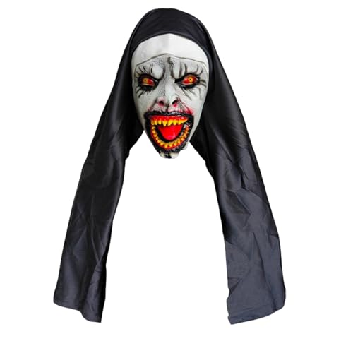 Halloween-Horror-Schrei-Maske, Geister-Gesichtsmaske für Kinder und Erwachsene, Unisex, geeignet für Spukhäuser, Halloween-Maske, Naturlatex, gruselige Totenkopf-Maske, Horror, Vollkopfmaske Halloween-Horror-Schrei-Maske, Geister-Gesichtsmaske für Kinder und Erwachsene, Unisex, geeignet für Spukhäuser, Halloween-Maske, Naturlatex, gruselige Totenkopf-Maske, Horror, Vollkopfmaske von SpirWoRchlan
