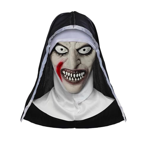 Halloween-Horror-Schrei-Maske, Geister-Gesichtsmaske für Kinder und Erwachsene, Unisex, geeignet für Spukhäuser, Halloween-Maske, Naturlatex, gruselige Totenkopfmaske, Horror, Vollkopfmaske Halloween-Horror-Schrei-Maske, Geister-Gesichtsmaske für Kinder und Erwachsene, Unisex, geeignet für Spukhäuser, Halloween-Maske, Naturlatex, gruselige Totenkopfmaske, Horror, Vollkopfmaske von SpirWoRchlan