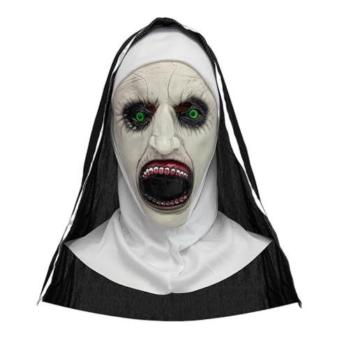 Halloween-Horror-Schrei-Maske, Geister-Gesichtsmaske für Kinder und Erwachsene, Unisex, geeignet für Spukhäuser, Halloween-Maske, Naturlatex, gruseliger Totenkopf-Maske, Horror, Vollkopfmaske Halloween-Horror-Schrei-Maske, Geister-Gesichtsmaske für Kinder und Erwachsene, Unisex, geeignet für Spukhäuser, Halloween-Maske, Naturlatex, gruseliger Totenkopf-Maske, Horror, Vollkopfmaske von SpirWoRchlan
