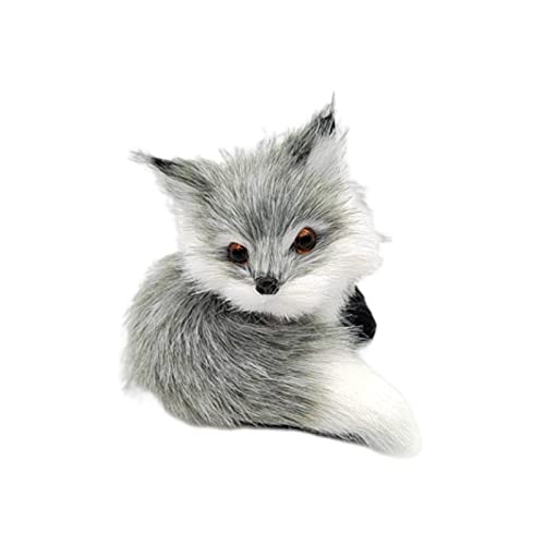 Niedlicher Simulation Fuchs Schöne Realistische Mini Tierfigur Plüschtier Ornament Kunststoff Kunstfell Fuchs Figuren Tier Modell Ornament Auto Dekoration Weihnachten Geburtstag Geschenke, Grau D Niedlicher Simulation Fuchs Schöne Realistische Mini Tierfigur Plüschtier Ornament Kunststoff Kunstfell Fuchs Figuren Tier Modell Ornament Auto Dekoration Weihnachten Geburtstag Geschenke, Grau D von SpirWoRchlan