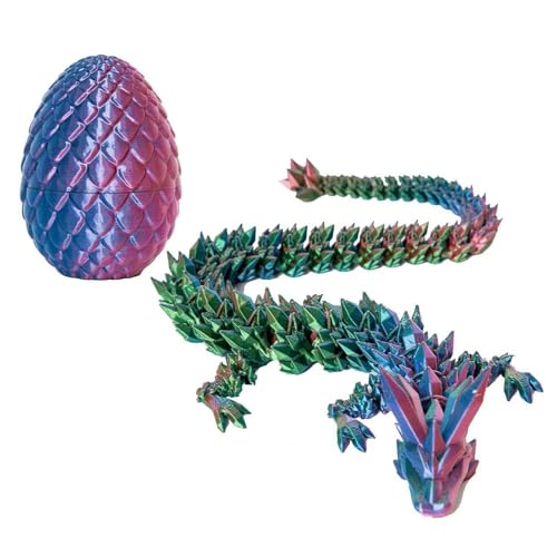 SpirWoRchlan 3D-gedrucktes Drachenei, mysteriöses bewegliches Kristall-Drachenei, Fidget-Spielzeug, 3D-Druck, Überraschungstiere, Spielzeug für Kinder, Teenager, Jungen, Mädchen, 3D-gedrucktes SpirWoRchlan 3D-gedrucktes Drachenei, mysteriöses bewegliches Kristall-Drachenei, Fidget-Spielzeug, 3D-Druck, Überraschungstiere, Spielzeug für Kinder, Teenager, Jungen, Mädchen, 3D-gedrucktes von SpirWoRchlan