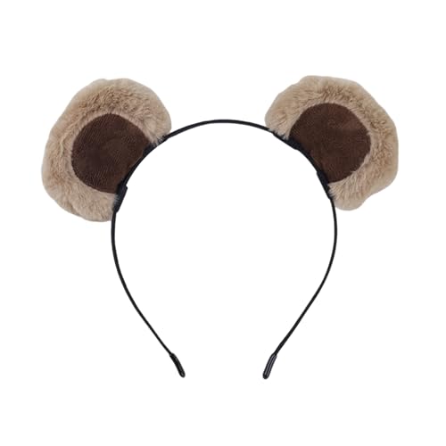 SpirWoRchlan Brauner Bärenohren-Haarreif, niedliches Bärenkostüm, Erwachsene, Kinder, für Halloween, Festival, Cosplay, Party, Streifenhörnchen, Bär, Haarband, flauschige Ohren, Stirnband zum Waschen SpirWoRchlan Brauner Bärenohren-Haarreif, niedliches Bärenkostüm, Erwachsene, Kinder, für Halloween, Festival, Cosplay, Party, Streifenhörnchen, Bär, Haarband, flauschige Ohren, Stirnband zum Waschen von SpirWoRchlan