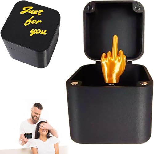 SpirWoRchlan Lustige Scherzbox, perfektes Wichtelgeschenk für Damen und Herren, lustiges Neujahrsüberraschungsgeschenk für Männer, Wichtelgeschenke, Geschenke für Männer (1 Stück) von SpirWoRchlan