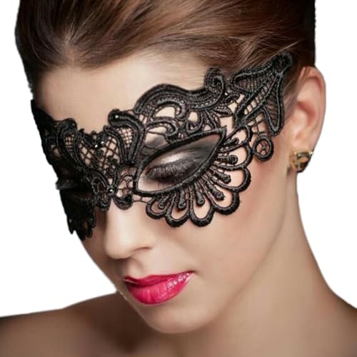 Venezianische Masken, Mardi Gras Masken für Maskerade Nacht, Spitze Halbgesichtsmasken für Frauen, Karnevalsmasken Halloween Kostüm Maske, venezianische Partymaske für Frauen, Karnevalsmaske, Schwarz Venezianische Masken, Mardi Gras Masken für Maskerade Nacht, Spitze Halbgesichtsmasken für Frauen, Karnevalsmasken Halloween Kostüm Maske, venezianische Partymaske für Frauen, Karnevalsmaske, Schwarz von SpirWoRchlan